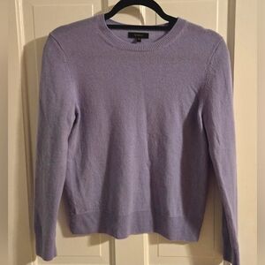 Quince 100% Cashmere Lavender Lightweight Sweater Medium